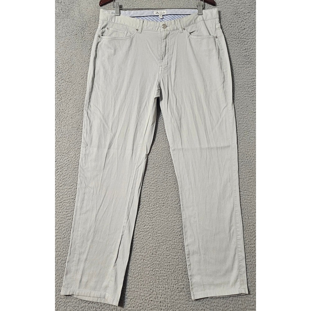 Peter Millar Pants Mens 36 x 30 Gray Soft Touch Bedford Corduroy Stretch Golf